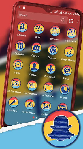 Sketch Man Launcher Theme Screen 2