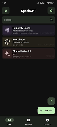 Android application SpeakGPT screenshort