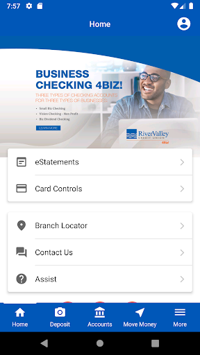 River Valley CU Biz Screen 2