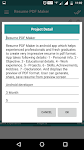 screenshot of Resume PDF Maker / CV Builder