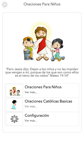 Android application Oraciones Para Niños screenshort