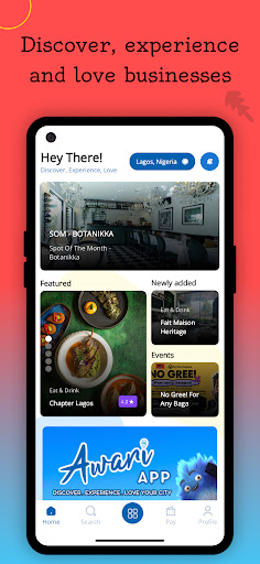 Android application Awari App screenshort