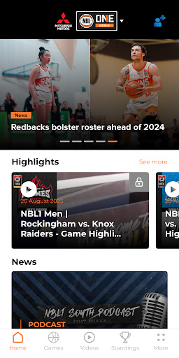 Android application NBL1 screenshort