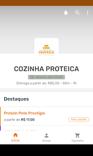 Android application Cozinha Proteica screenshort
