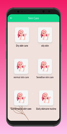 Android application skin care-daily beauty care screenshort