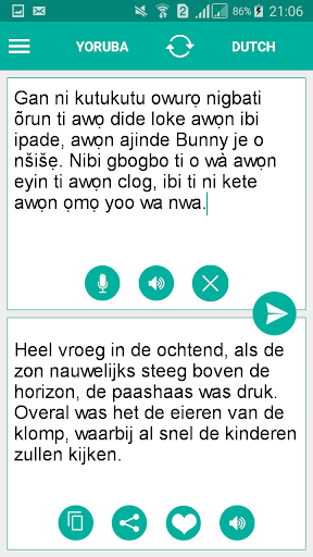 Yoruba Dutch Translator Screen 2