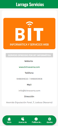 Larraga Servicios Screen 3