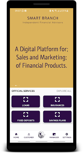 Smart Branch - Smart Banking Screen 2