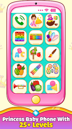 Android application Princess Baby Phone Game screenshort