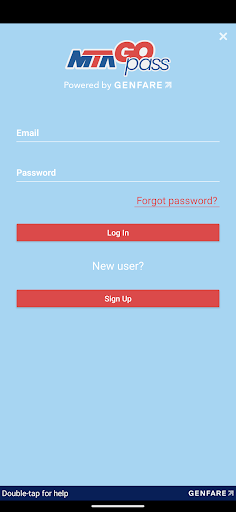 Android application MTA GO Pass screenshort