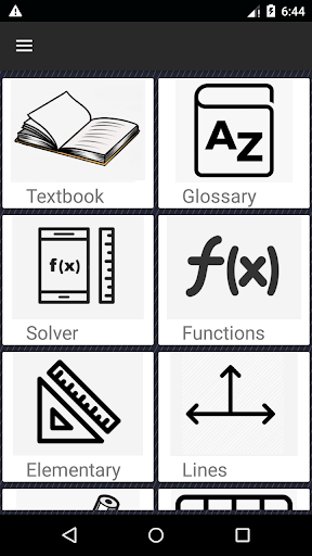 Android application Precalculus screenshort