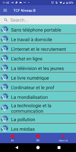 TCF Niveaux B1, B2 Screen 2