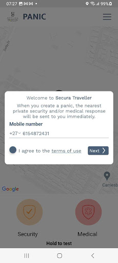Secura Traveller Screen 2