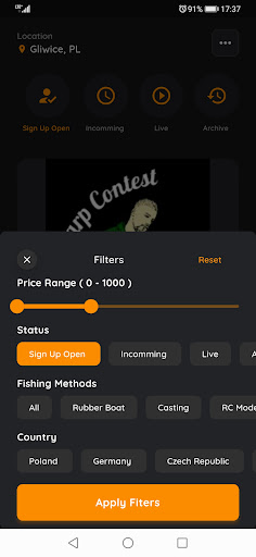 Carp Contest Screen 3