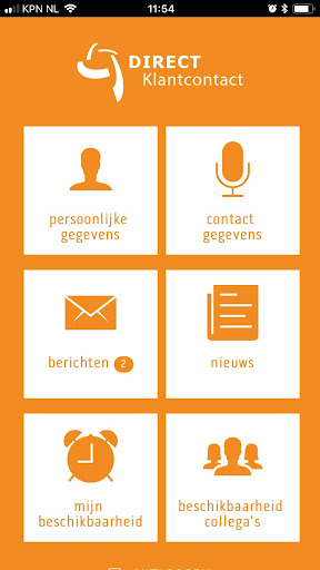 Android application Mijn DIRECT Klantcontact screenshort