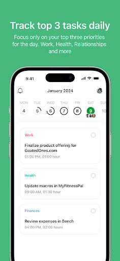 Android application Preee: Daily Task Focus screenshort