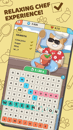 Game screenshot Food Words: Cooking Cat Puzzle hack