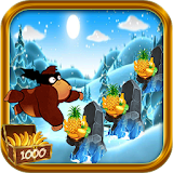 Snow Monkey running icon