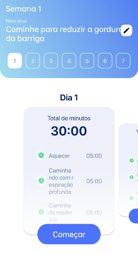 Visualização do aplicativo