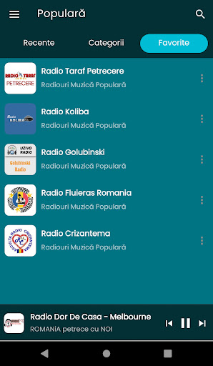 Radio muzică populară Screen 3