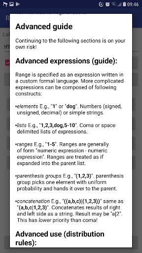 Persistent Random List Generat Screen 3