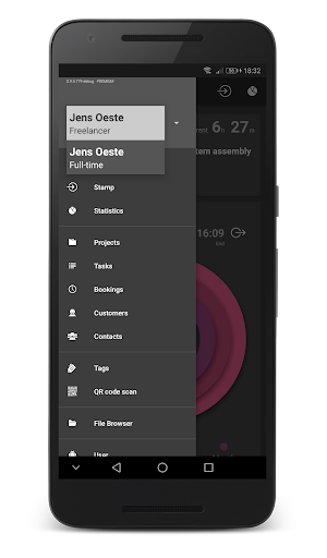 Timoney - Time tracking - Proj Screen 2