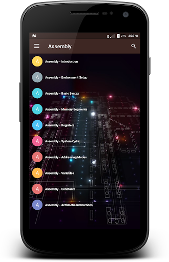 Android application Assembly Language screenshort