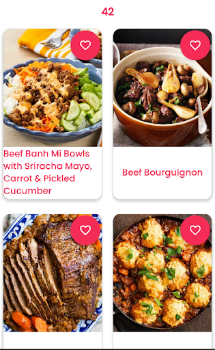Android application Tasty Food screenshort
