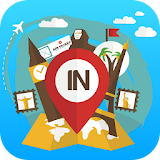 India travel guide offline map icon