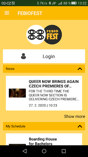 Android application FEBIOFEST screenshort