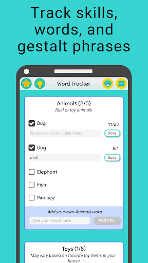 Screenshot of Autism Speech and Language