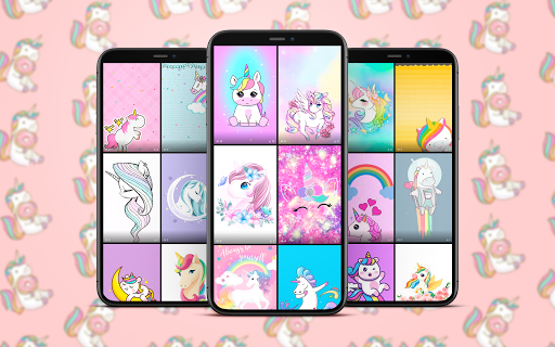 Android application Unicorn Kawaii Wallpapers screenshort