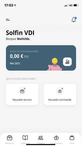 Android application Solfin VDI screenshort