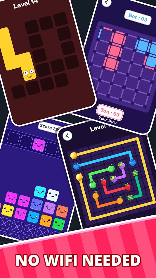 #2. Offline Games Hub: No Wi-Fi 2P (Android) Por: SNK IT Solutions®