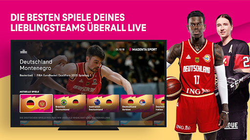 Android application MagentaSport - Dein Live-Sport screenshort