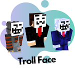 Cover Image of Télécharger Skin Troll Face for Minecraft PE 1.0 APK