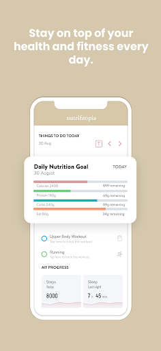 Screenshot of nutrifitopia