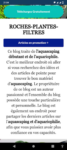 Android application Aquarioslands screenshort