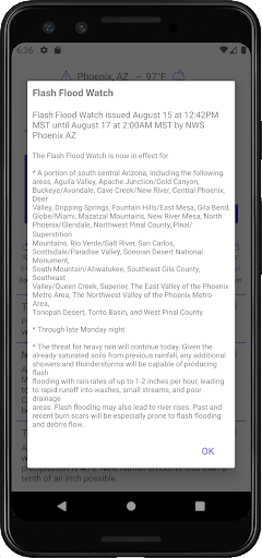 Purple Weather Screen 3