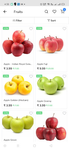 StepToDoors: Online Grocery Screen 2
