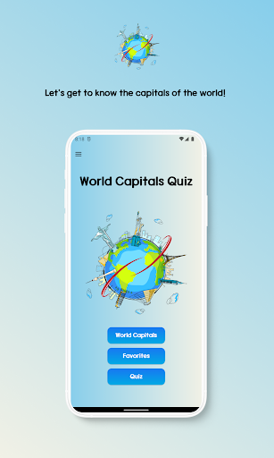 Android application World Capitals Quiz screenshort