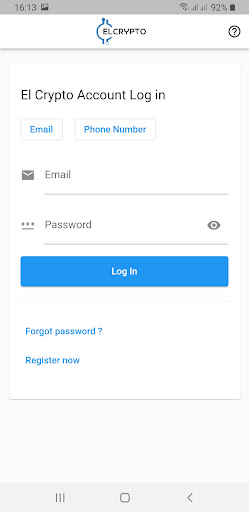 Android application elCrypto screenshort