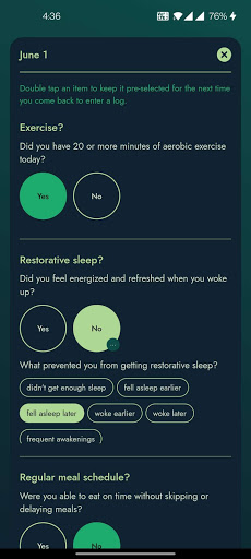 Migraine Mentor Screen 3
