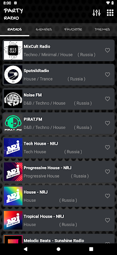 Android application Party Radio screenshort