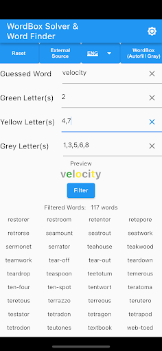 WordBox Solver and Word Finder - Screenshot 2