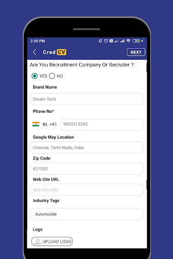 CredCV Screen 3