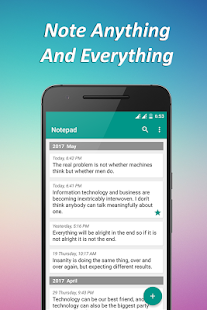 Notepad - With Lock, Backup, Colorful Themes, 2020