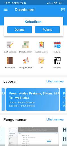 Sekolahan Teacher Screen 3