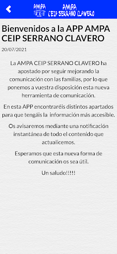 AMPA CEIP Serrano Clavero Screen 3