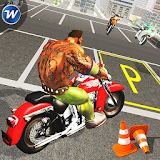 SuperHero Bike Rider: Parking Adventure icon